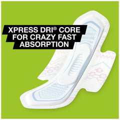 U by Kotex CleanWear pads with Wings for secure, flutter-free fit