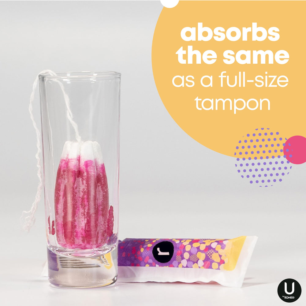 U by Kotex Click tampon regular absorbency for daily comfort