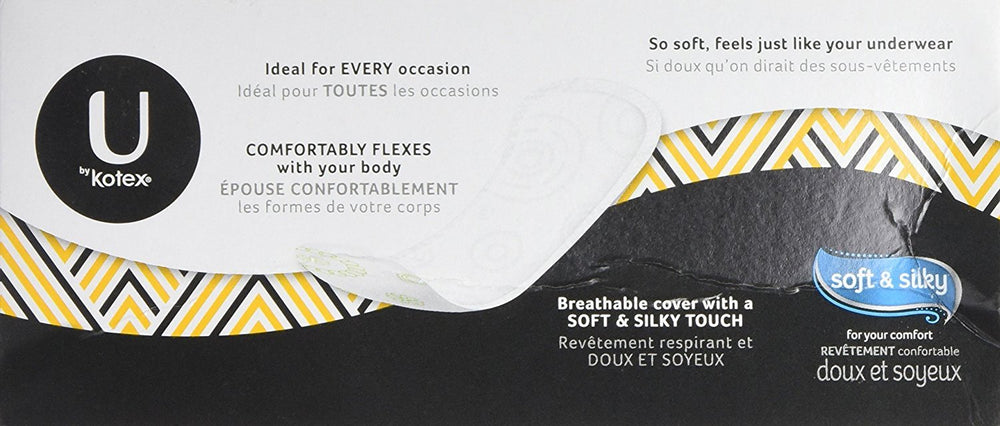 U by Kotex Lightdays liner close up of soft, flexible core