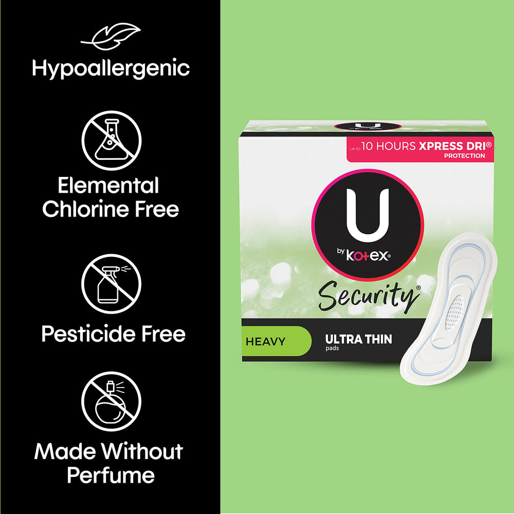 U by Kotex pads are USA-made with domestic and imported materials.