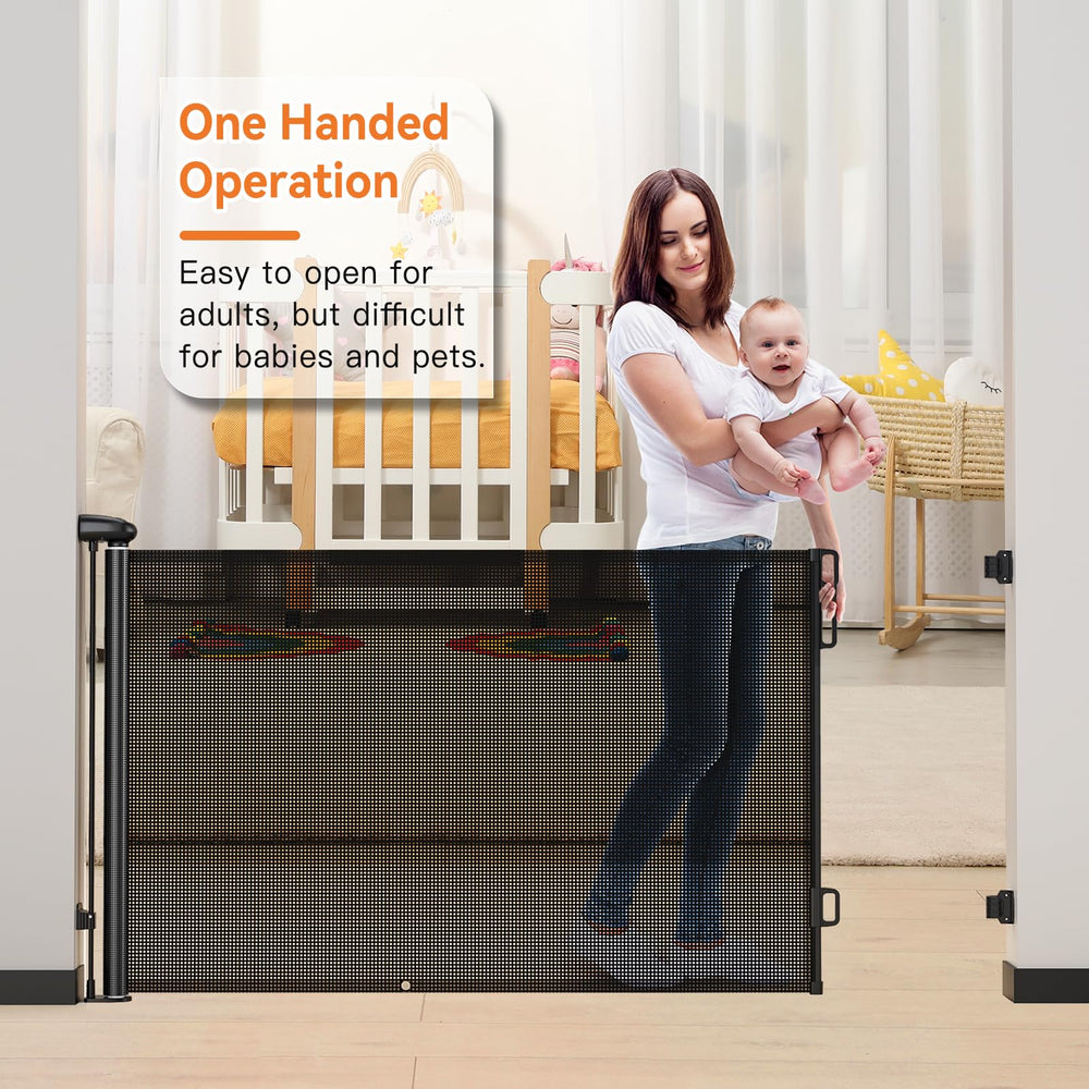 Uamector adjustable width reaching 72 inches to fit multiple openings.