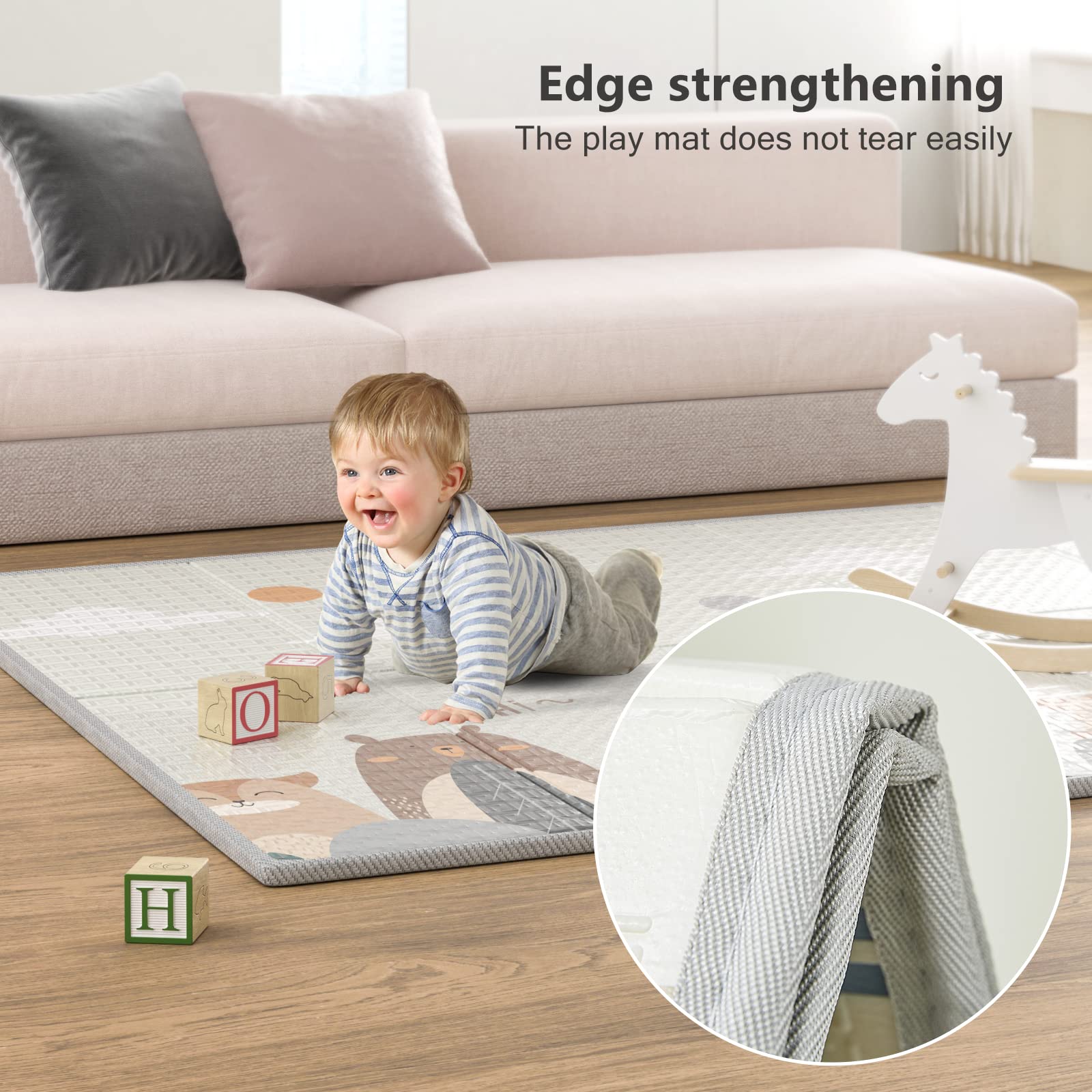 UANLAUO waterproof surface cleans easily after spills.