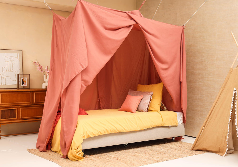 UB-STORE pink bed canopy hanging kit included for quick, secure setup
