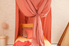 UB-STORE pink bed canopy mosquito netting keeps insects at bay during restful nights