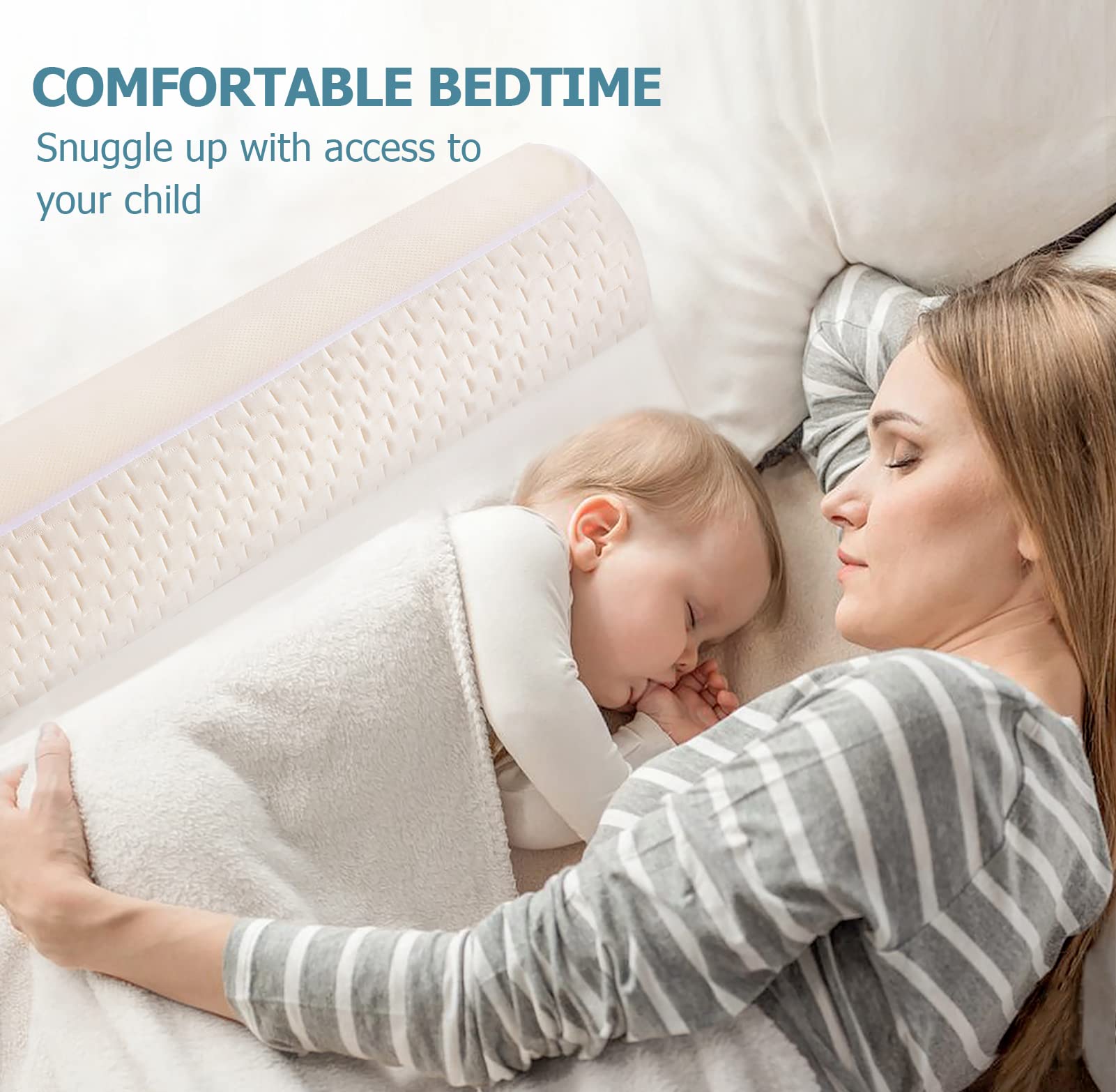 UBBCARE bed rail memory foam provides gentle cushioning
