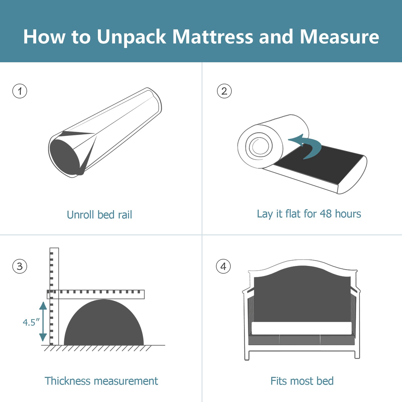 UBBCARE bed rail travel-friendly design supports on-the-go setups