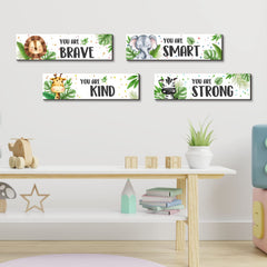 UBLURO forest animal wall art adds warmth to nursery, playroom, or bedroom.