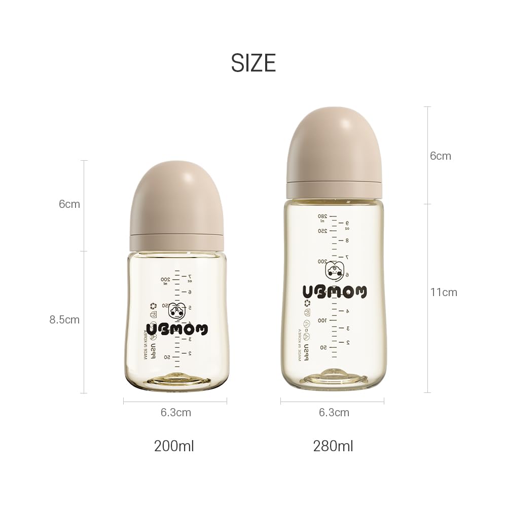 UBMOM Nipple M for babies aged 3–6 months.
