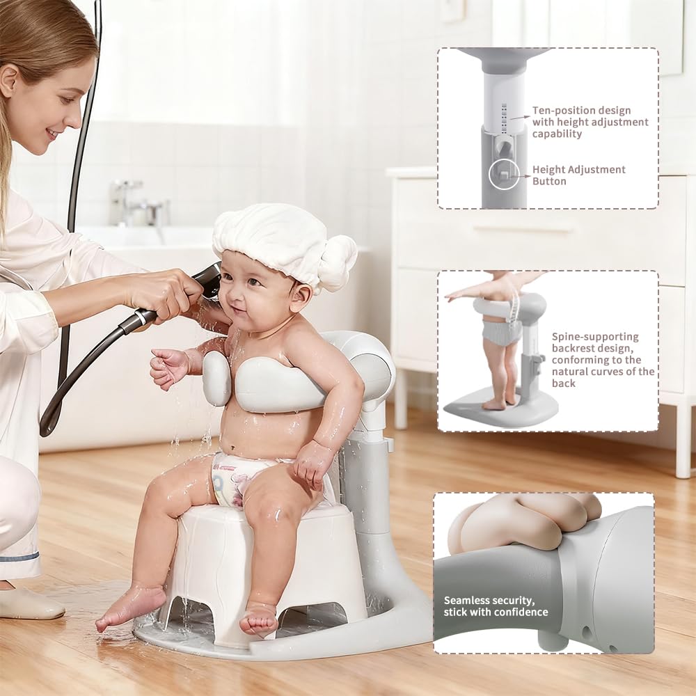 UBRAVOO bath stand compact-design is easy to store after baths