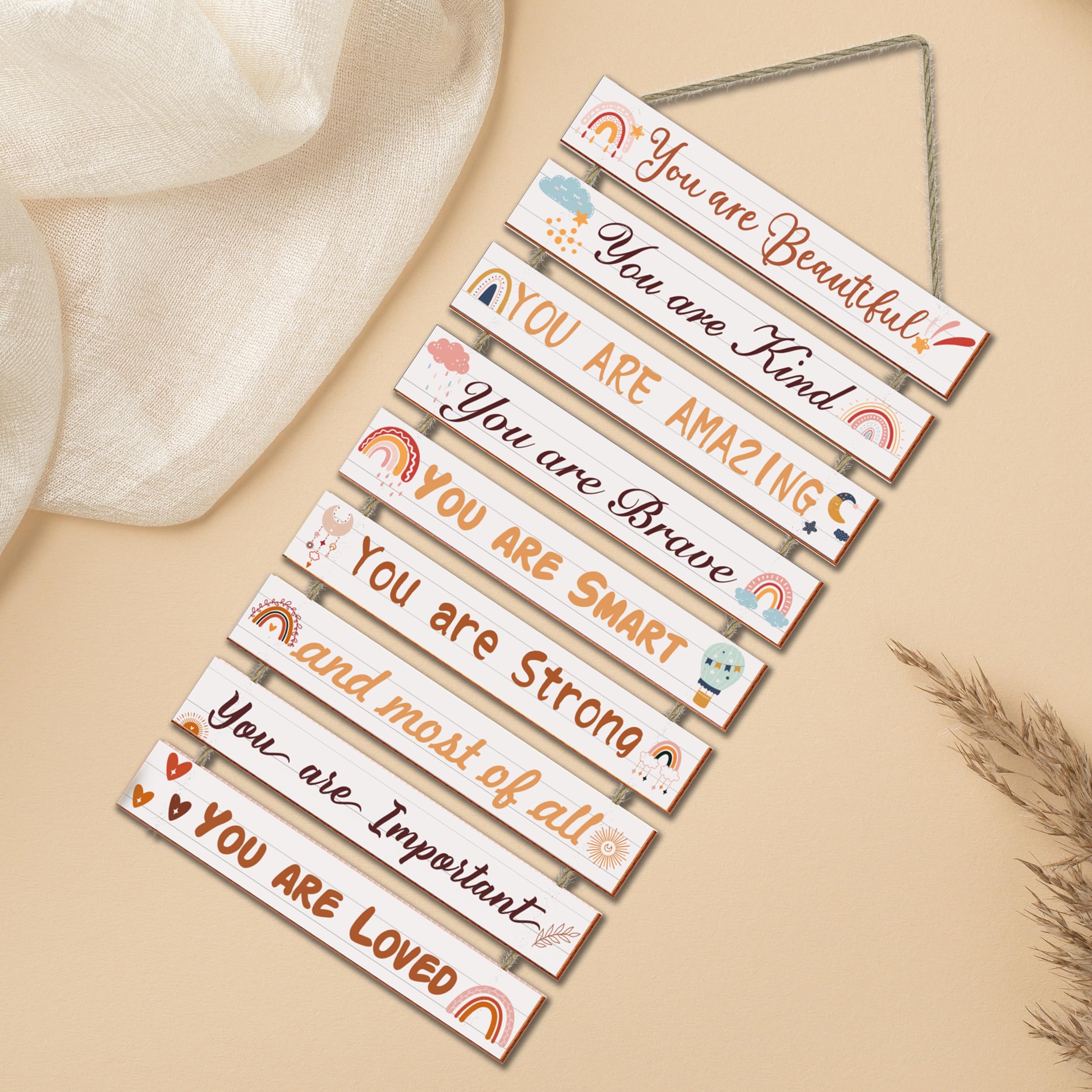 UBTKEY You are beautiful plaque delivers daily positivity to a bright room