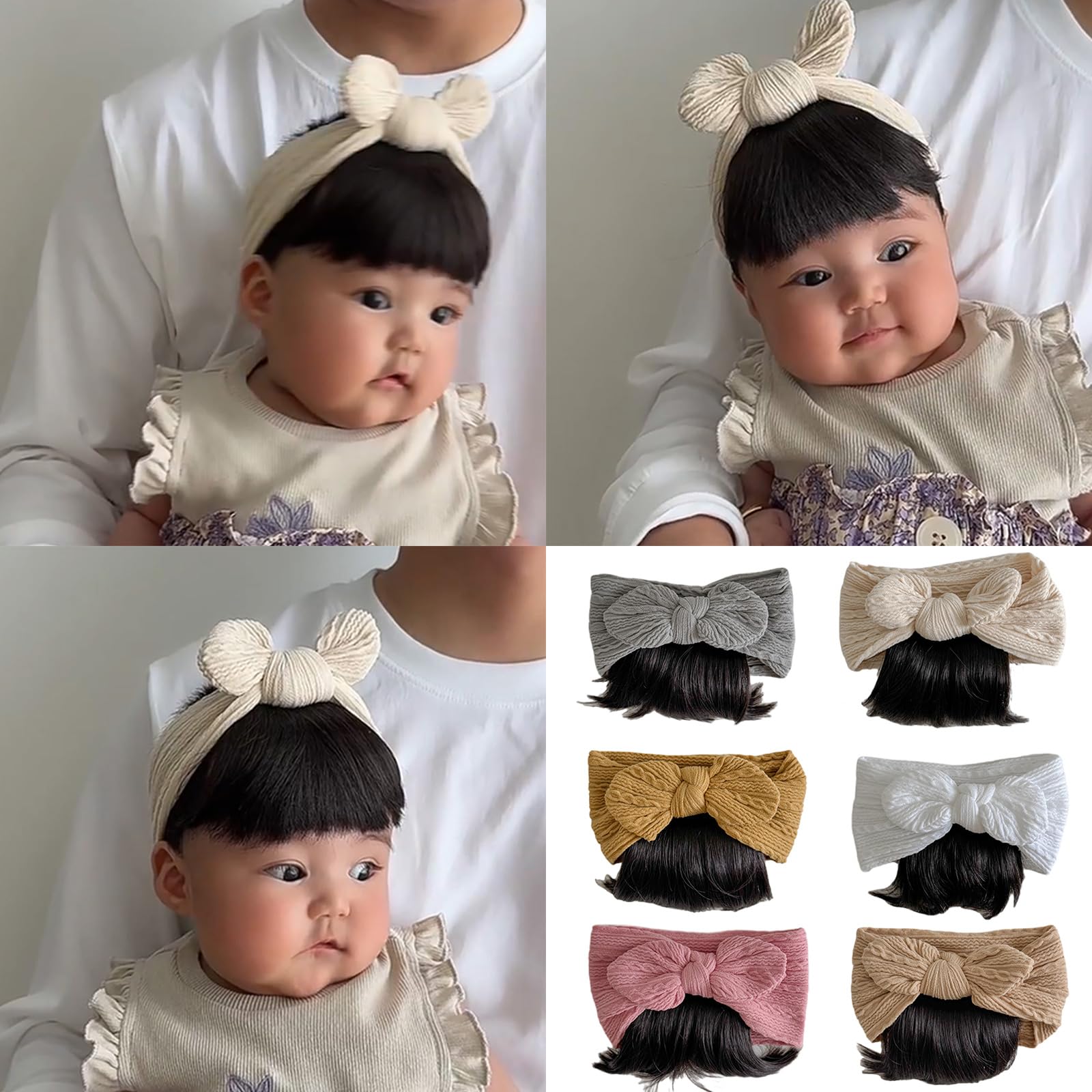 Ubxvamm soft fiber headband mimics real hair with comfortable, gentle touch