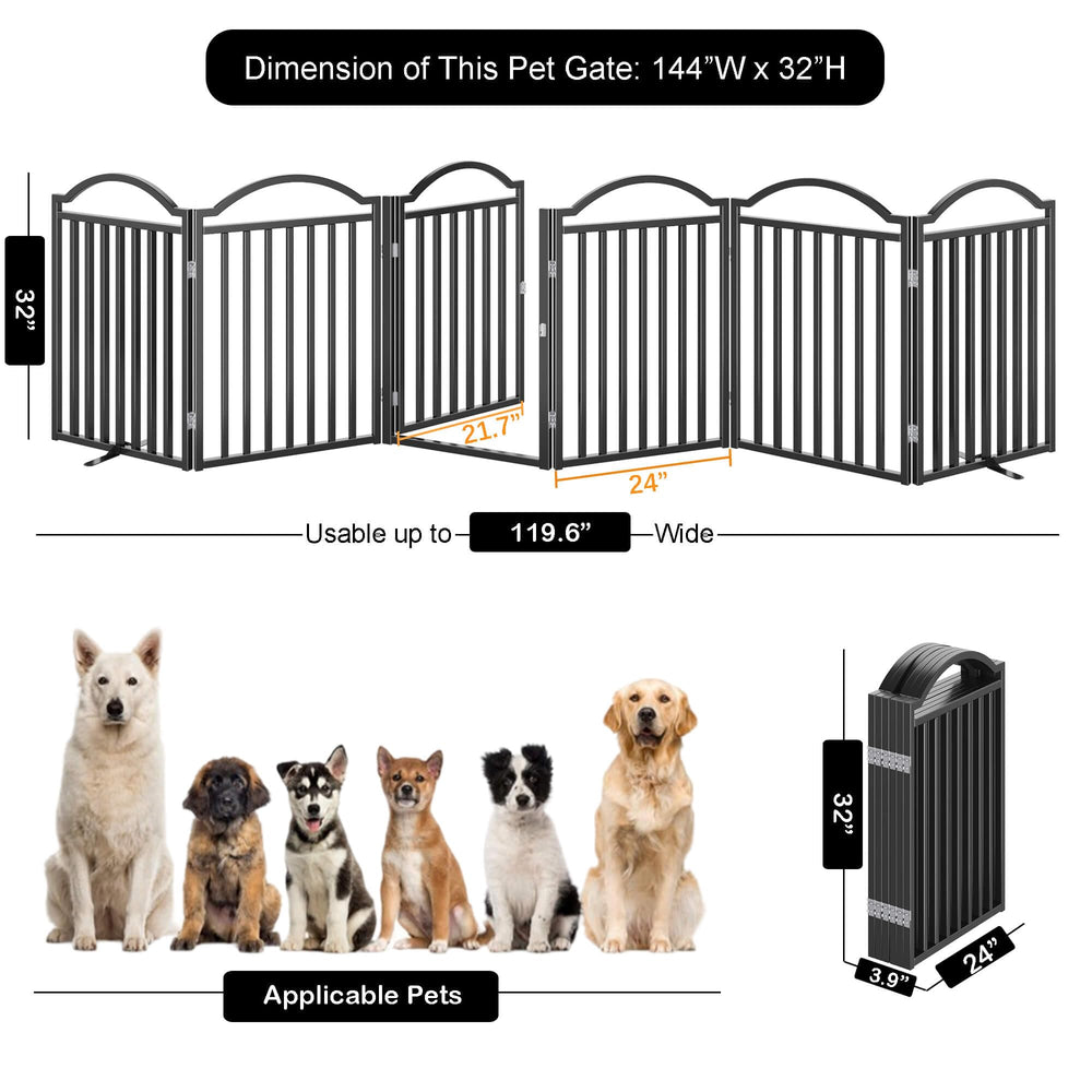 UDD freestanding gate, no drilling, easy room-to-room relocation.