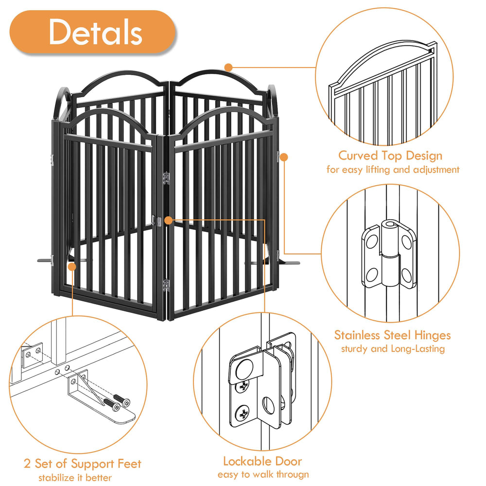 UDD walk-through door enables easy passage for people and pets.