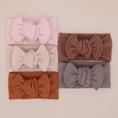 UeeSum baby headwrap cinnamon knit, warm autumn style for babies.