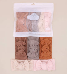 UeeSum baby headwrap gray knit, comfortable daily wear for toddlers.