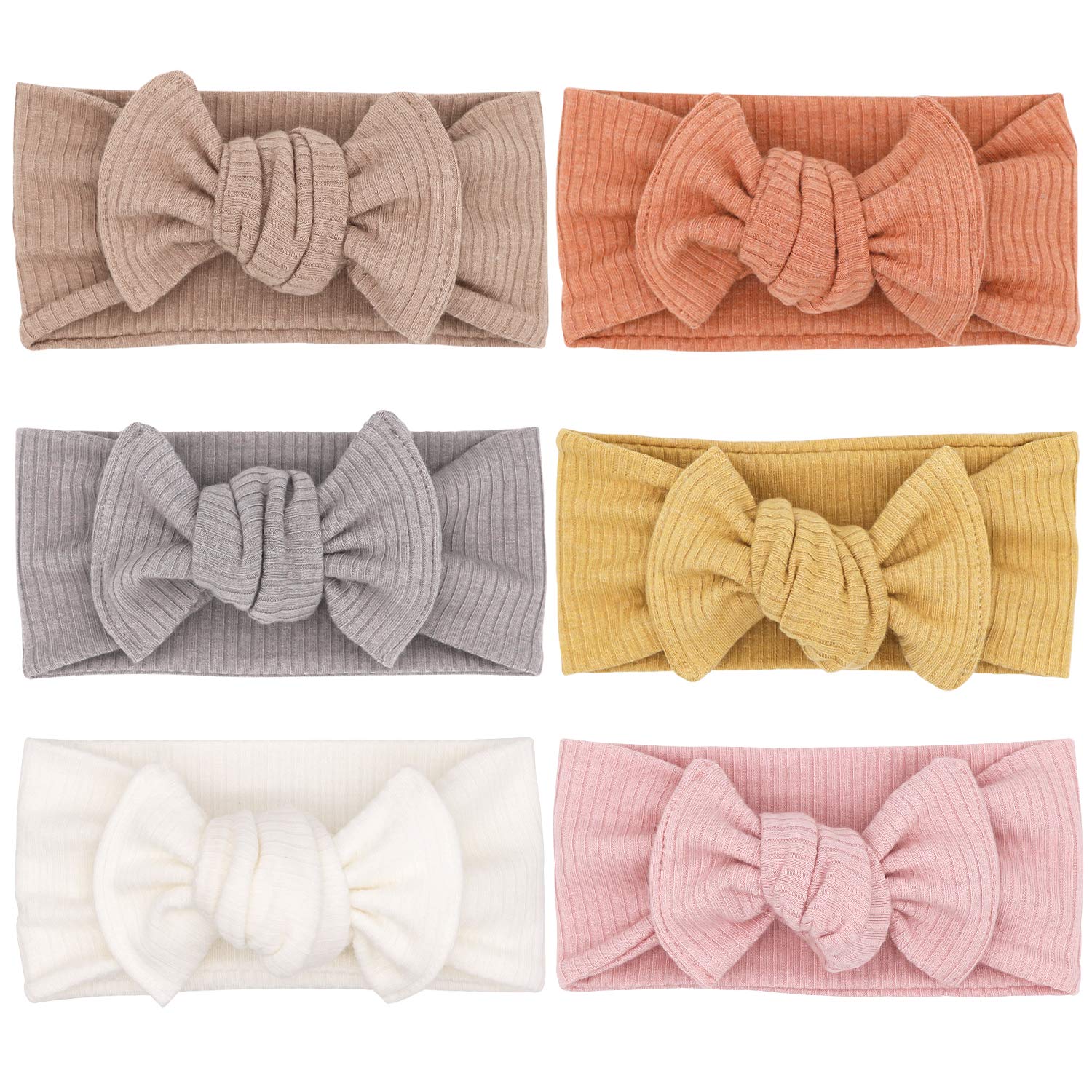 UeeSum baby headbands in soft-knit fabric, gentle on tiny heads for everyday wear.