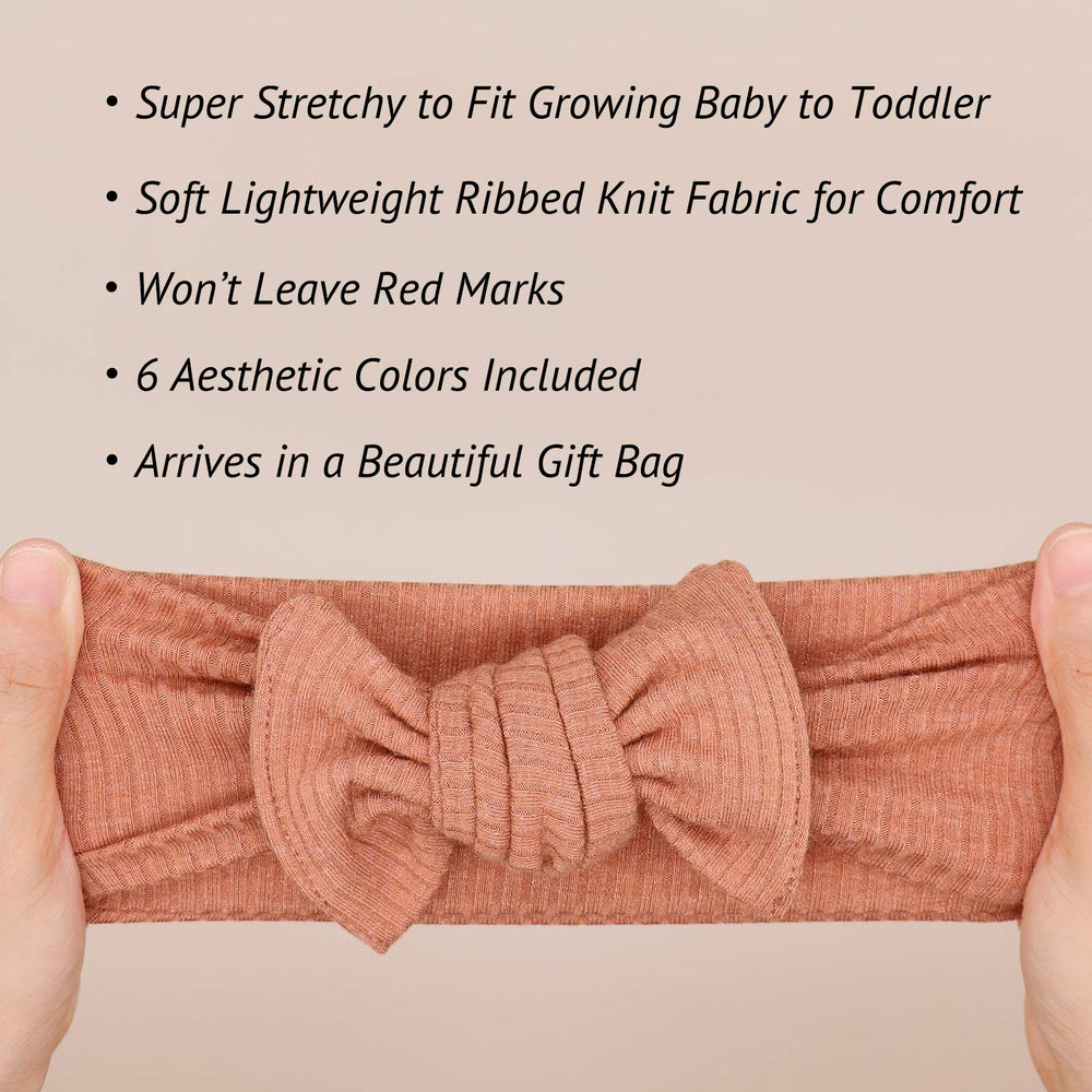 UeeSum handmade headwrap with finished ends for a premium newborn look.