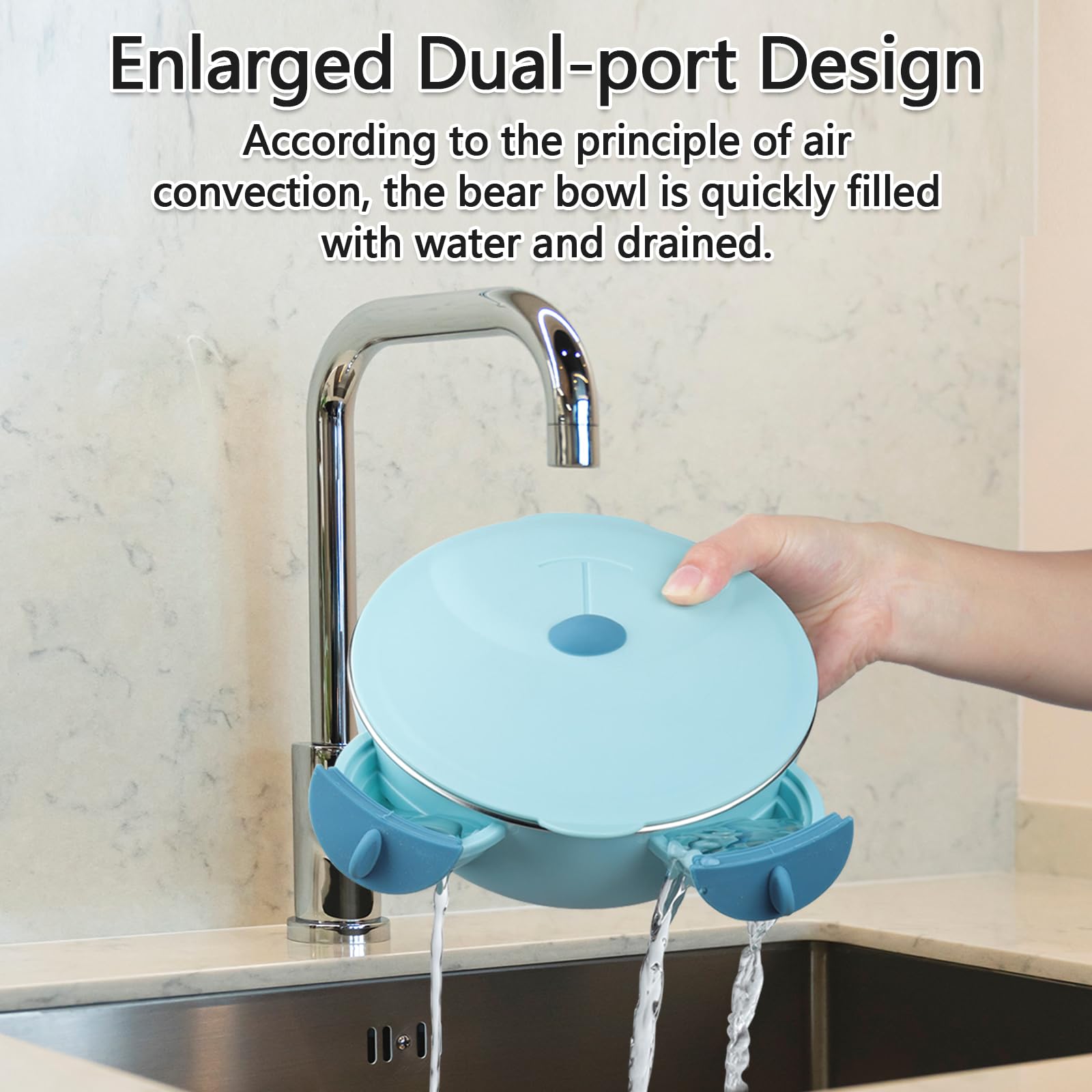 ufengke plate with suction base stays steady on flat surfaces.