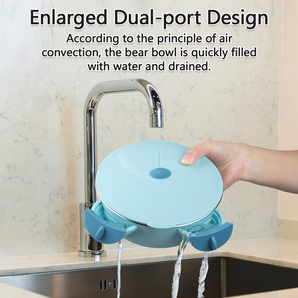 ufengke plate with suction base stays steady on flat surfaces.