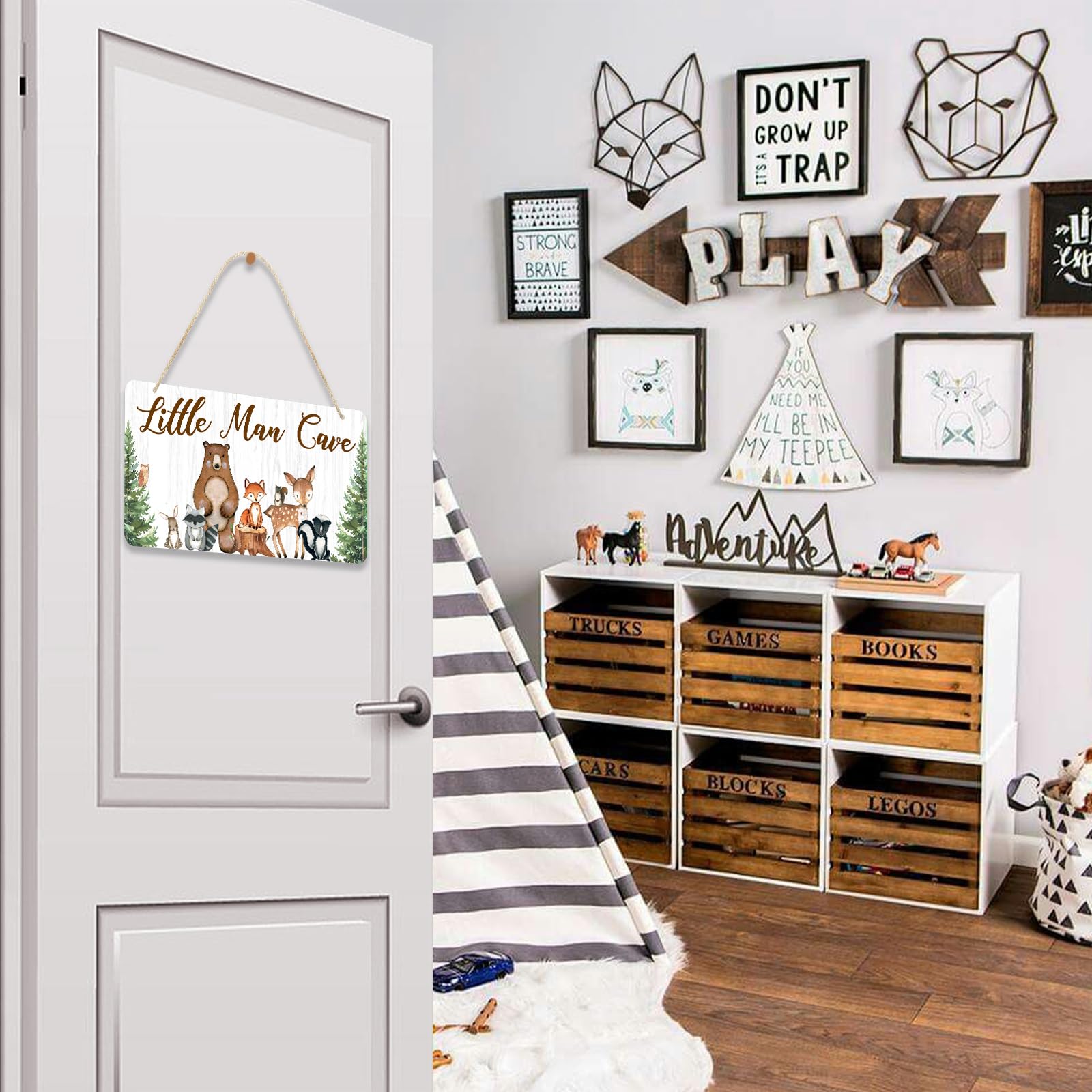 Uflashmi woodland nursery decor adds playful charm to baby boy room
