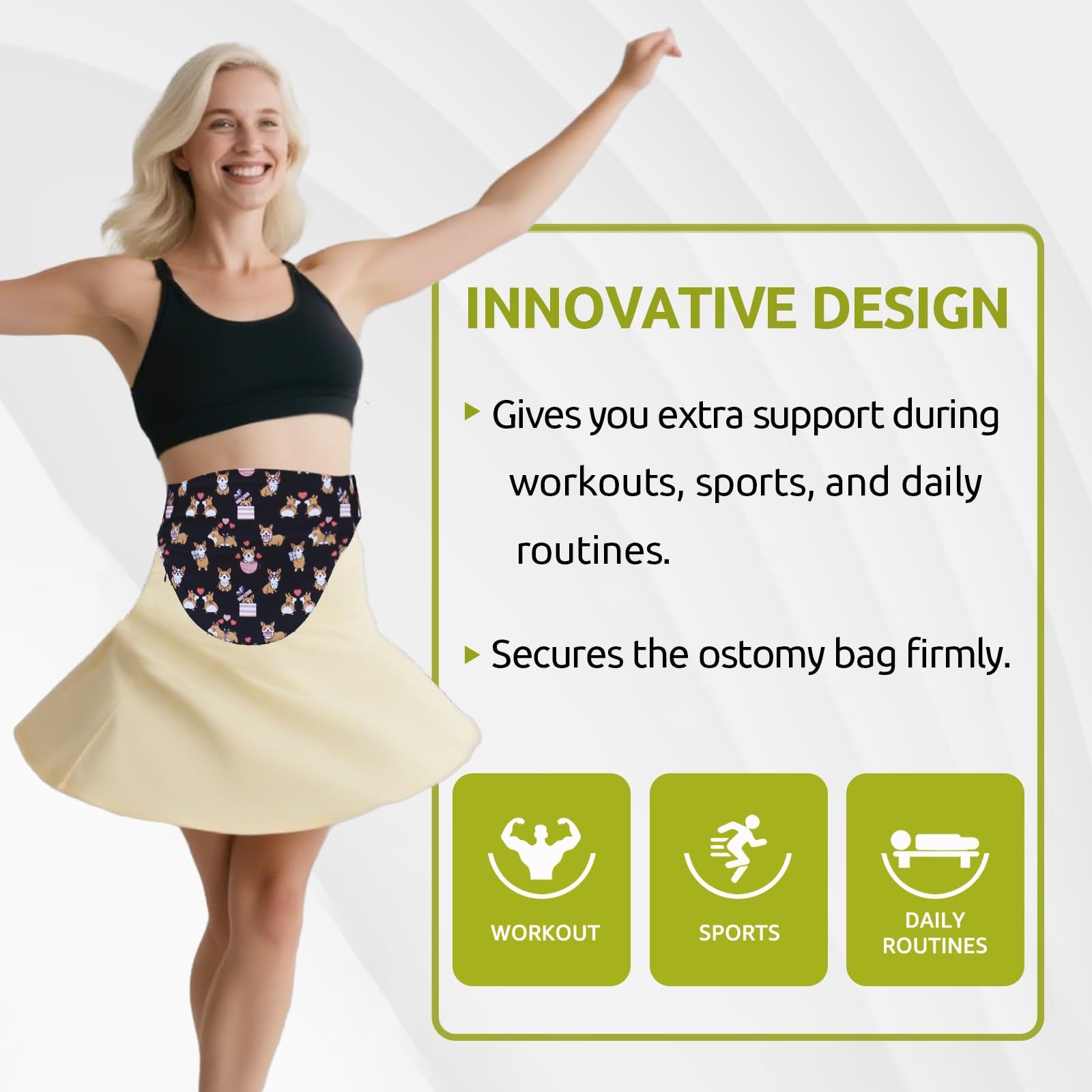 UFootIt leak-proof design supports confidence during workouts and outings.