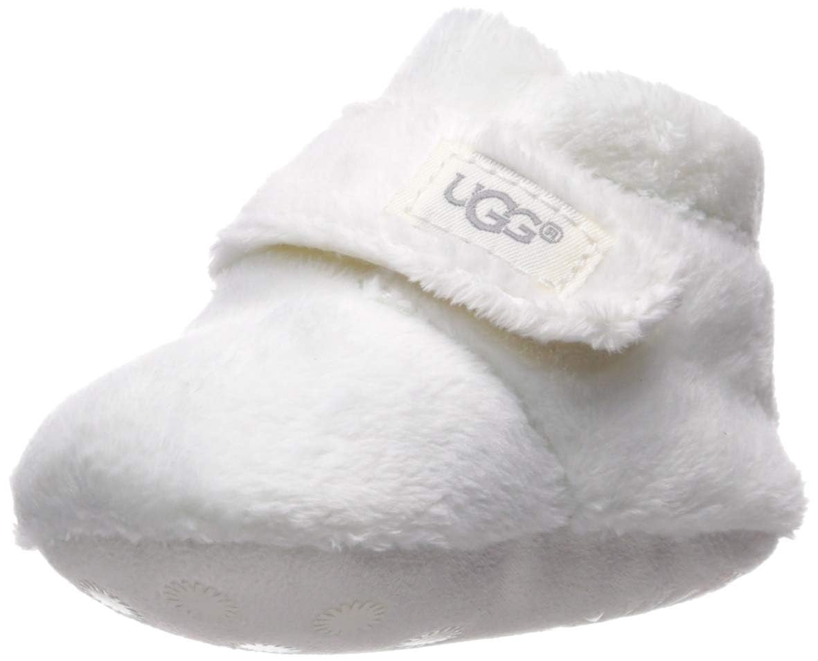 UGG Kids' Bixbee Lovey Ankle Boot in vanilla with cozy blanket, easy-care