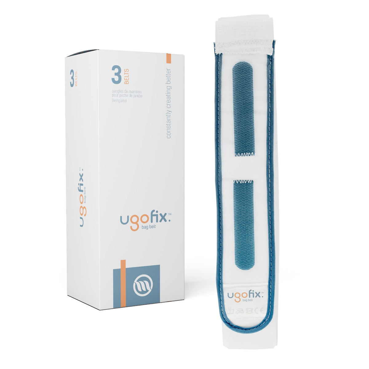 Ugo Fix Bag Strap on-thigh keeps the leg bag secure with soft, comfortable fabric.