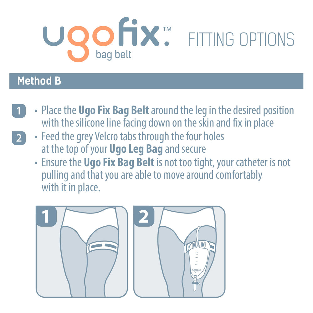 Ugo Fix Bag Strap with soft backing minimizes skin irritation during wear.