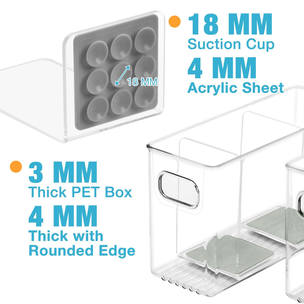 Compatible with Lansinoh, Momcozy, and Medela bags in gray organizer.