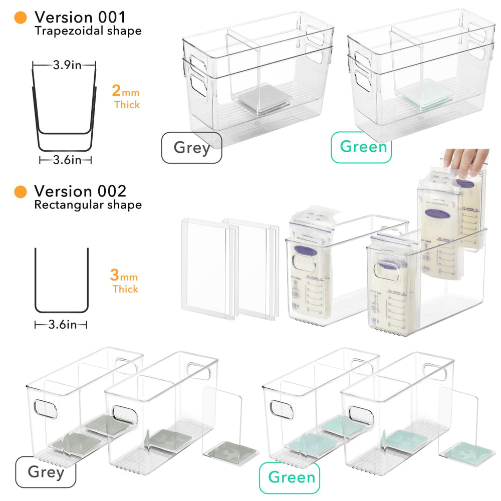 Green two-container set supports organized feeding prep