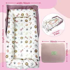 UGRASEA baby lounger soft cotton fabric keeps gentle skin comfortable.