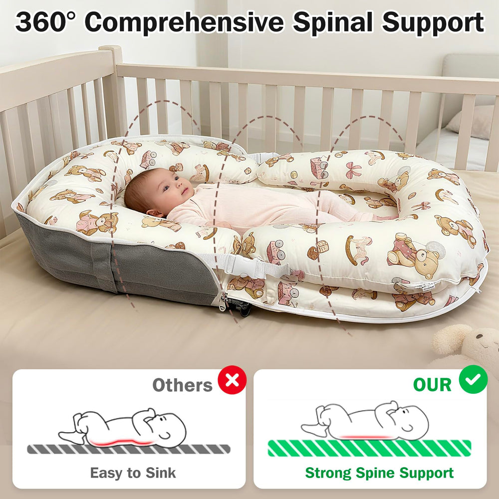 UGRASEA tummy time pillow configuration supports early movement and play