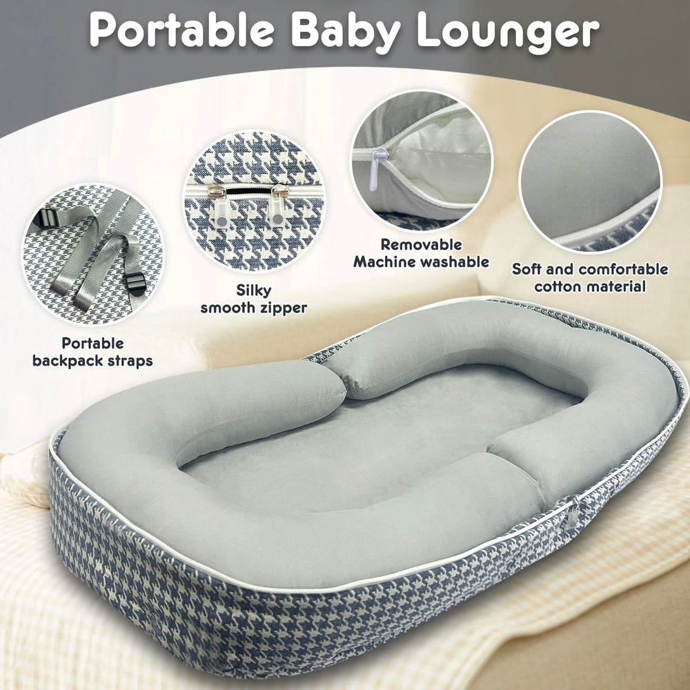 UGRASEA baby nest cover gray with breathable material