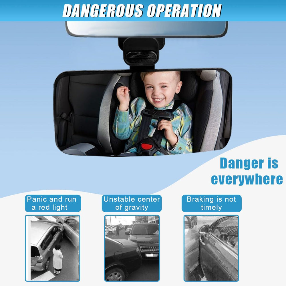 UHANBUT curved convex mirror expands visibility and reduces blind spots.