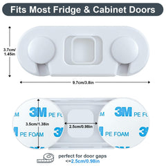 Uhimooi durable ABS construction secures fridges and drawers.