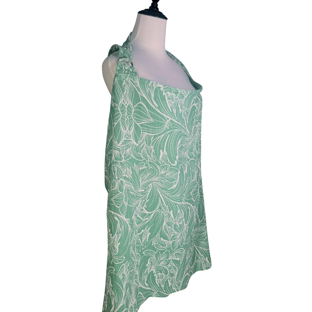 UHINOOS nursing cover folds flat for travel and storage.