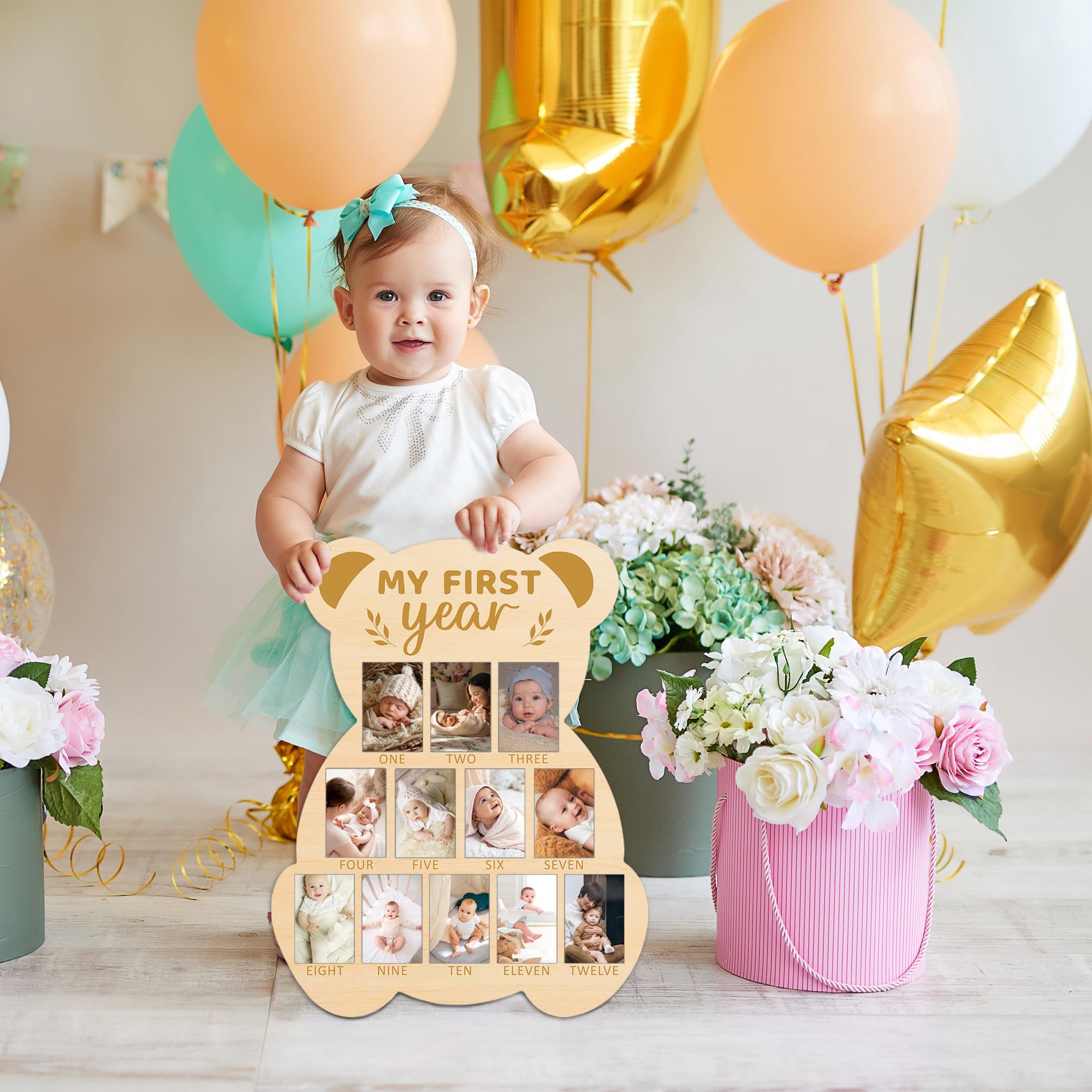 UIBOVA Bear keepsake gift idea for baby showers and family celebrations.