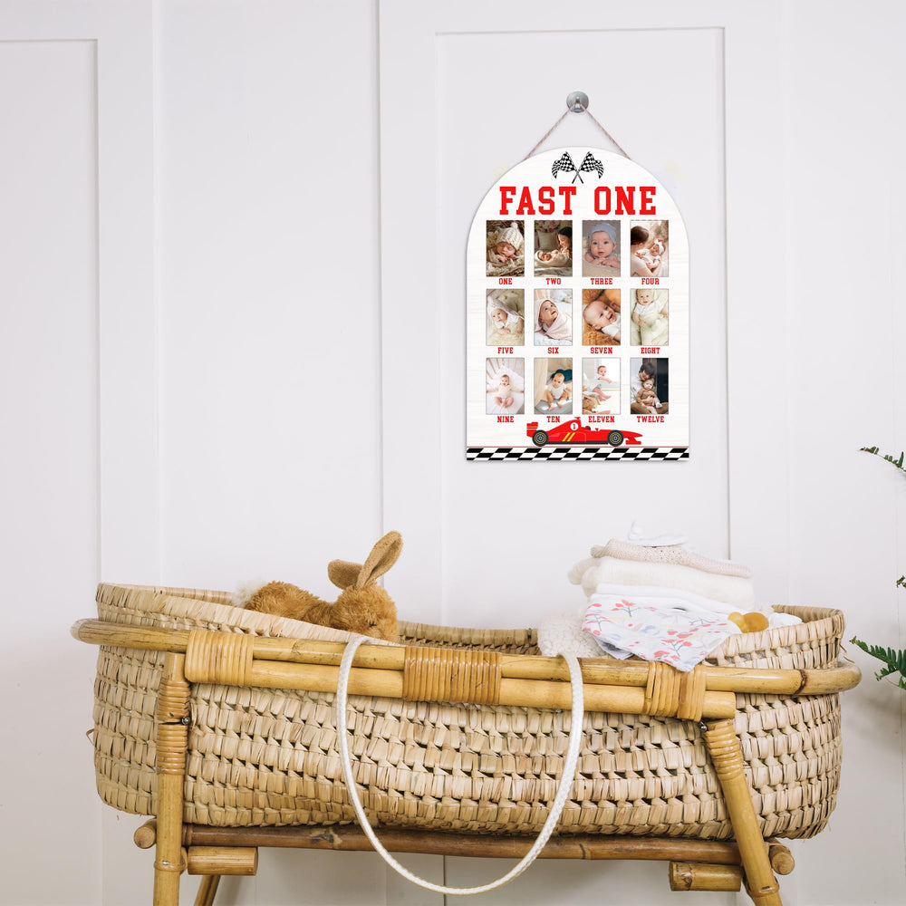 UIBOVA Fast One Photo Board ideal nursery gift option for new parents
