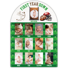 UIBOVA first year photo board with 12-month slots preserves baby milestones.