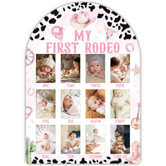 UIBOVA My First Rodeo photo board setup with 2x3 milestone slots