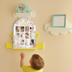 UIBOVA Wild One Year Photo Board in premium wooden material, durable and timeless