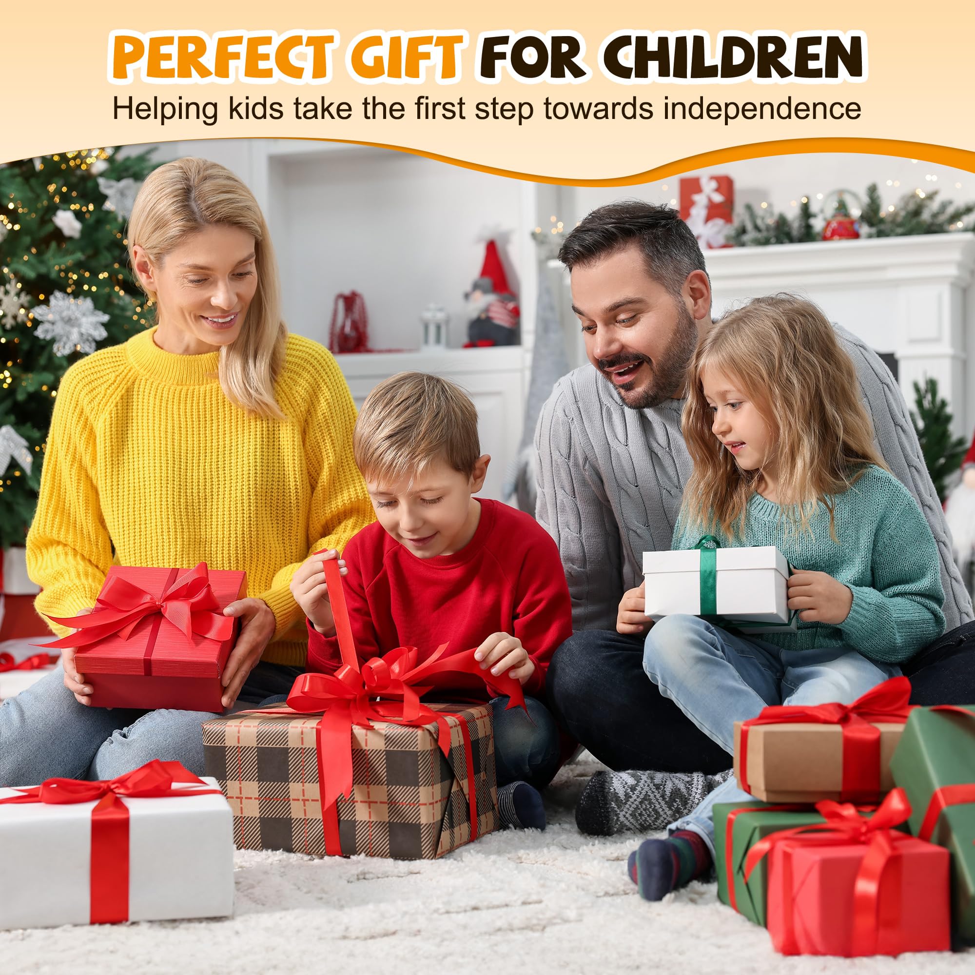 Uiirvdy natural wood finish step stool with smooth surface for clean styling.