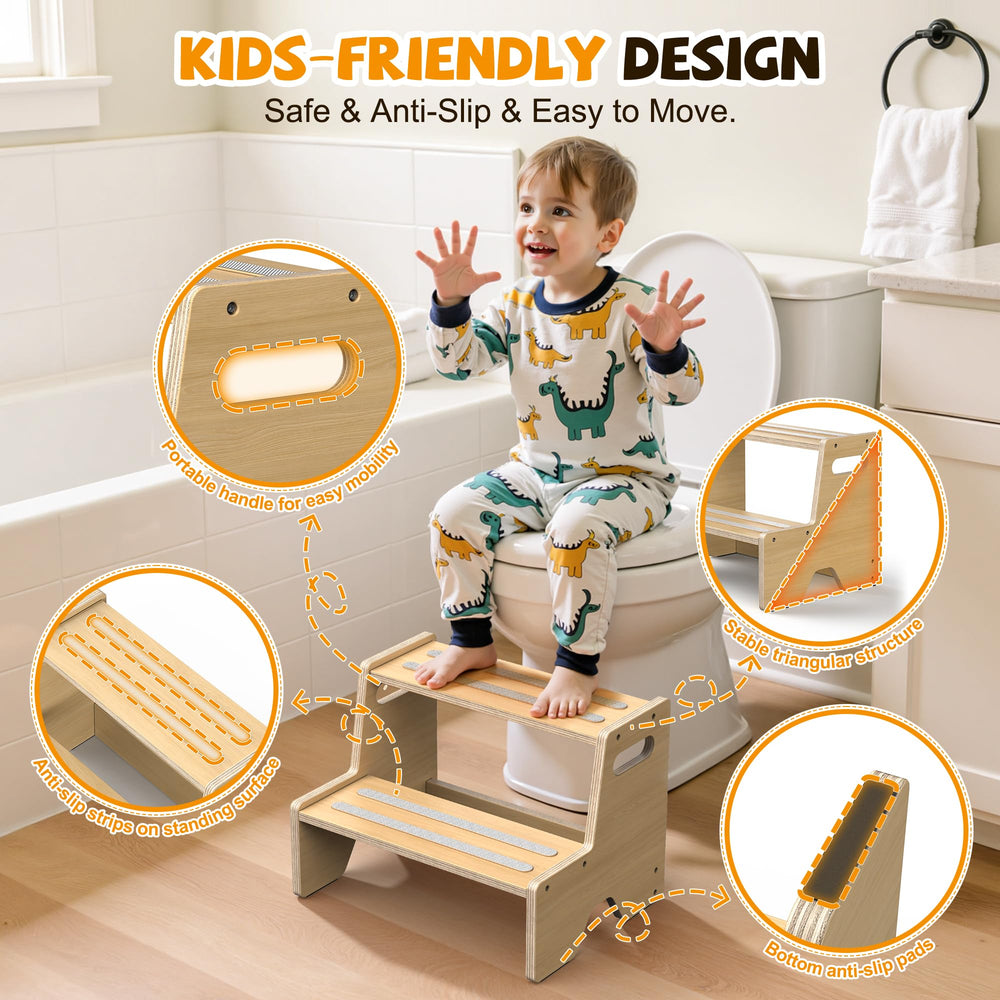Uiirvdy 2-pack side view emphasizes compact size for easy storage in small spaces.