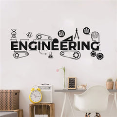 UILMNIY AFN94 black science technology math poster improves learning focus