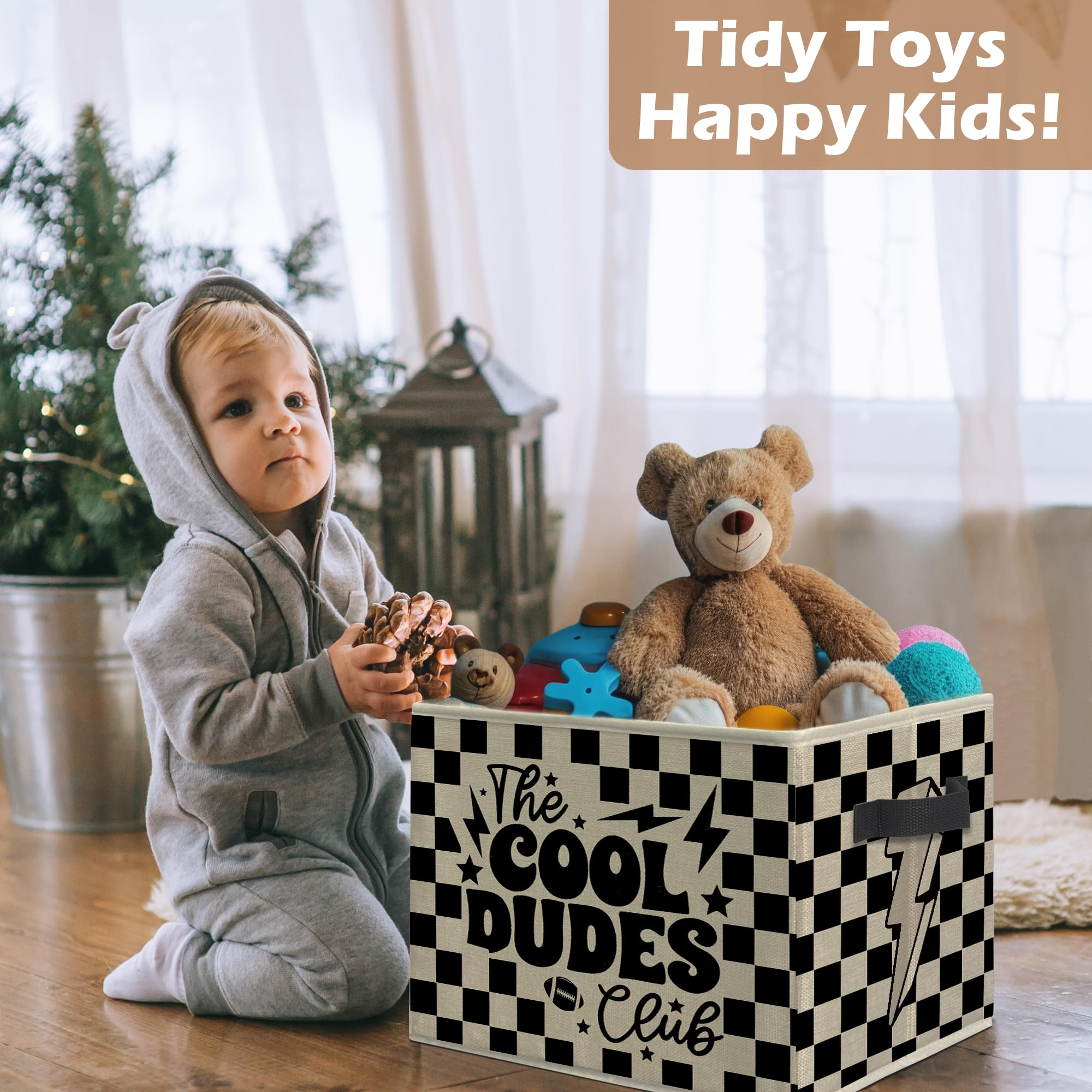 uinwk Groovy Boy bin laundry basket with sturdy handle.