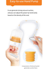 Ujhosld nasal aspirator with detachable parts for easy cleaning.