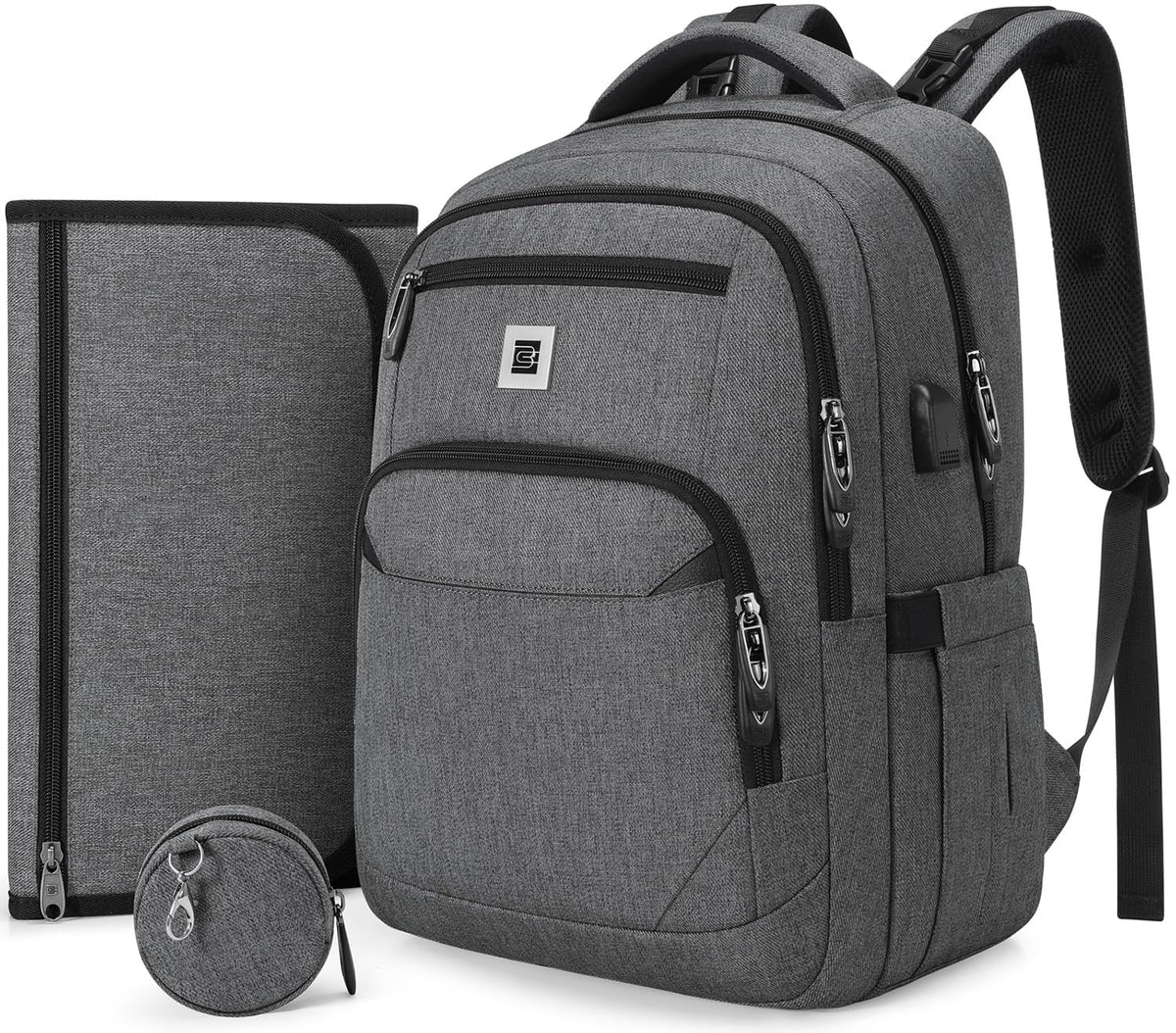 UKEIN Diaper Bag Backpack with wide opening enables easy one-handed access to baby essentials.