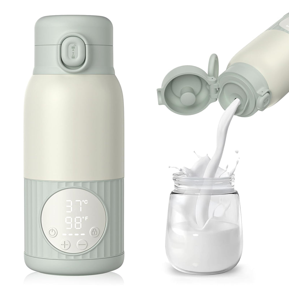 UKEXE portable bottle warmer front view; compact travel-friendly warmer for on-the-go feeds.