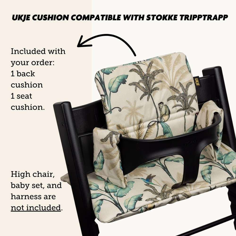 UKJE forest two-piece cushion set for Stokke Tripp Trapp