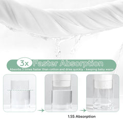 UKMOT hypoallergenic towel uses plant-based dyes for sensitive skin.